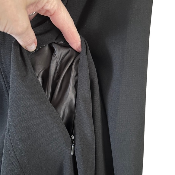 Vintage Nygard Collection Black 3/4 Sleeve Petite Women's Sheath Dress Size 8 - Picture 8 of 14